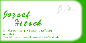 jozsef hitsch business card